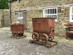 Ore Waggons at the Mining Heritage Centre, Nenthead, Cumbria Wallpaper