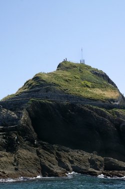 Ilfracombe from a boat, Devon. july 2006