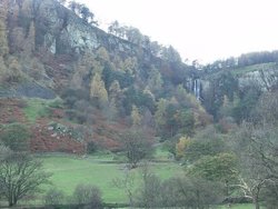 One of the Seven Wonders of Wales, the Pistyll Rhaeadr Waterfalls. The tallest waterfall in Wales