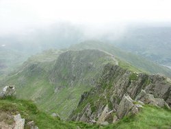 Gallt y Wenallt from the summit of Lliwedd, Snowdonia. Wallpaper