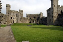 Inside Caernarfon Castle. May, 2006
