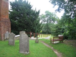 Cemetery at Saint Michael and All Angels Church, Lyndhurst, Hampshire Wallpaper