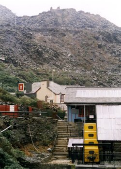 Llechwedd Slate Caverns, neear Blaenau Ffetinog nrth WALES. fEB 2003