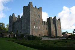 Bolton Castle viewed from the Garden area Wallpaper
