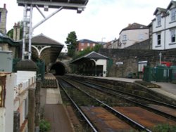 A picture of the Old Train Station at Knaresborough in North Yorkshire Wallpaper