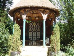 The Indian kiosk in the Swiss Gardens at Shuttleworth House near Biggleswade, Beds Wallpaper