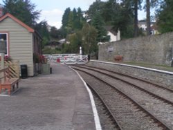 Parkend Station and level crossing, Forest of Dean, Gloucestershire