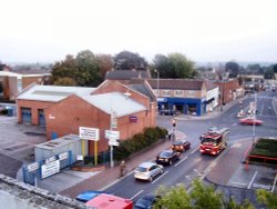 middle street/station road junction, Beeston, Nottinghamshire. Wallpaper