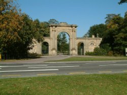 The entrance to Attingham Park.