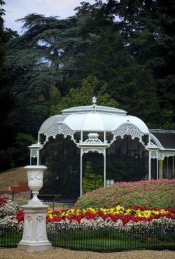 The aviary at Waddesdon Manor.