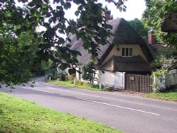 View of Brent Pelham village, Hertfordshire Wallpaper