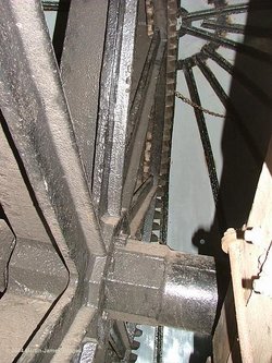 This is another view of the gearing inside Wilton Windmill.