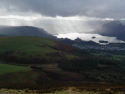 Looking over derwent, on the way up Skiddaw. Lake district