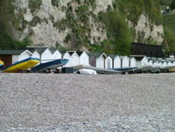 Beer Beach in Devon. Easter 2006 Wallpaper