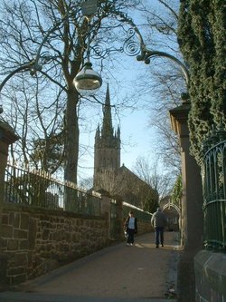 Path between the 'auld kirk' graveyard, leading to Montrose High St.