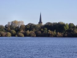 Attenborough Nature Reserve, Attenborough, Nottinghamshire.
(St Marys church in the background) Wallpaper