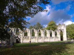 The Museum Gardens, York. Wallpaper