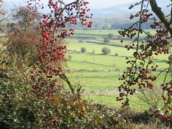 Autumn view on Longstone Edge, Derbyshire Wallpaper