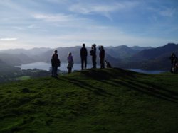 Looking out over Derwent waters and Keswick from Latrigg 29th oct 2006 Wallpaper