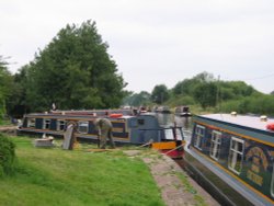 Shropshire union canal. August 2006. 'Country wide cruisers' warf.