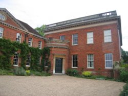 House in the grounds of Hedingham Castle, Castle Hedingham, Essex Wallpaper