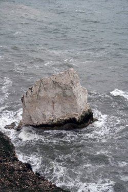 Outcrop of chalk at the Seaford end of Seven sisters country park