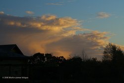 London Wetland Centre, late afternoon clouds.