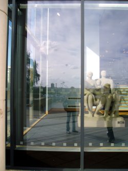 Henry Moore sculpture, Harlow Town, Essex.