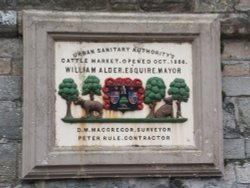 Plaque on town walls somerfield carpark, Berwick upon Tweed, Northumberland.