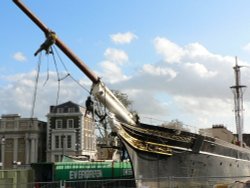 Cutty Sark is closed for restoration. Will reopen spring 2010. Wallpaper
