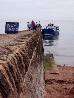 Taken in 2006. Boats trips leave for a trip round the Bay on Sunday's. Dawlish, Devon