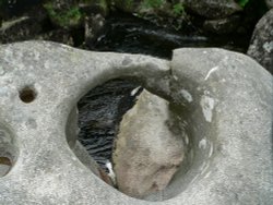 A tolman stone on the river teign, on Dartmoor Wallpaper