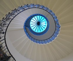 The Tulip staircase at The Queen's House, Greenwich. Wallpaper