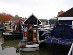 Braunston Marina, Braunston, England - largest marina on the 18th century Midlands canal network Wallpaper