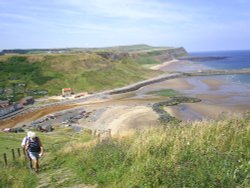 Skinningrove and Warsett Hill from the Cleveland Way.