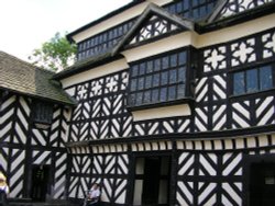 Little Moreton Hall, National Trust property, Congleton, Cheshire. Wallpaper
