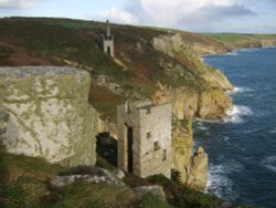 Tin mines at Rinsey, Cornwall
