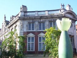 Buildings in Town Square, Warrington, Cheshire Wallpaper