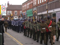 Remembrance Day Parade November 2006, Lower Kings Road, Berkhamsted, Hertfordshire.