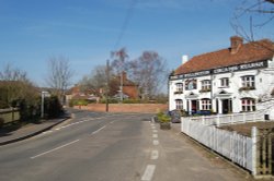 The center of Ryarsh Village, Kent.