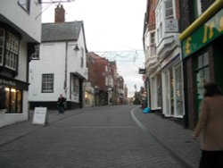 Bridge street, Evesham, Worcestershire. Wallpaper
