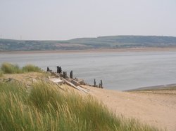 The old pier, Millom, cumbria Wallpaper