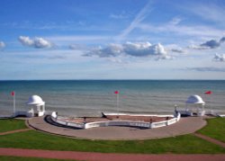 A view from the DeLaWarre Pavillion, Bexhill, East Sussex. Wallpaper