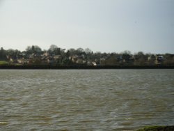 Welford village from across the reservoir Wallpaper