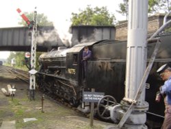 Man and Machine, North Norfolk Station, Sheringham       Preserved WD2-10-0 Wallpaper