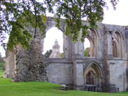 Glastonbury Abbey, Somerset. Wallpaper
