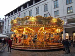 Christmas Carousel at Covent Garden, Greater London.