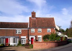 The charm of village life, Loddon, Norfolk. Wallpaper