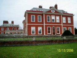 Side view of the main building at Fawley Court, Henley on Thames Wallpaper