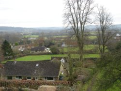 Looking S.E. over East Knoyle, Wiltshire Wallpaper